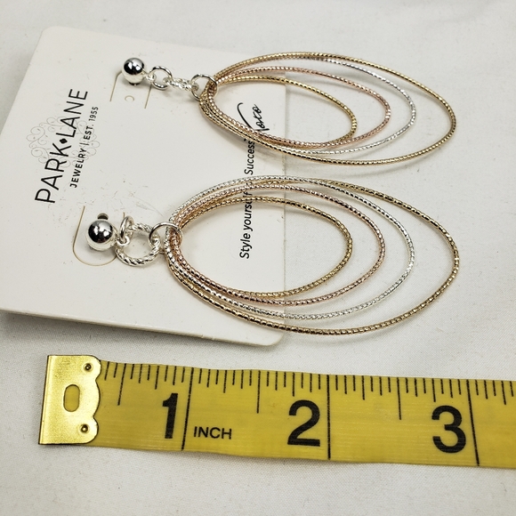 Park Lane Silver and Gold Tone Earrings New - Picture 5 of 5